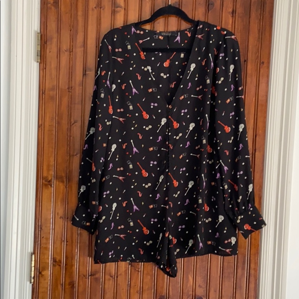 Music short romper